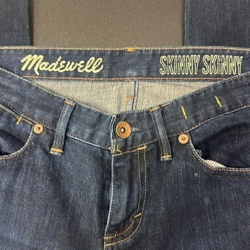 53. Madewell women’s skinny skinny blue jeans size 27 wasted 32 long